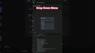Drop Down Menu Bar HTML CSS 
