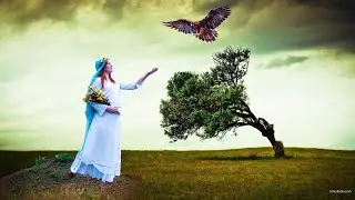 PhotoShop Cc 2018-Manipulation Photo Editing Change Background _Girl - Light Effets