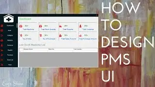 Pharmacy Management System Modern UI Design | C#