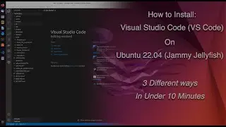 How To Install VS Code on Ubuntu 22.04 - Jammy Jellyfish