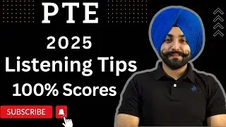 PTE listening Tips how to get 90 Scores in 2025 ( Gurwinder PTE )