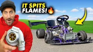 150cc TURBO install & FIRST DRIVE | Go Kart