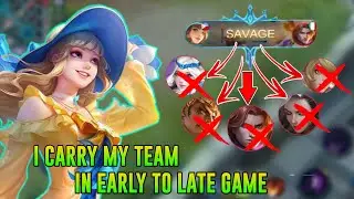 PRO GUINEVERE | MUST WATCH HOW I CARRY MY WHOLE TEAM IN EARLY TO LATE GAME - MOBILE LEGENDS