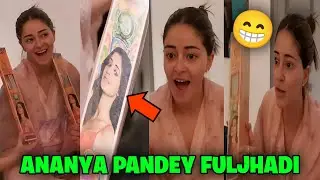 Ananya pandey SHOCKED to see her Photo on Fuljhadi Packet! 😲 | Ananya pandey Phuljhadi