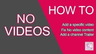 How to add any video to your youtube home page | fix no video content 2016