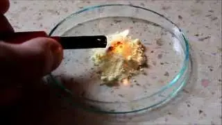 Burning Sulfur In Open Air