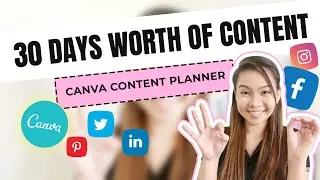 How to Plan, Create and Schedule using Canva [Pro] Content Planner [CC English Subtitle]