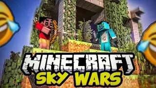 Teaching Noob How To Play Skywars *Funny