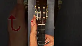 How to change classical guitar strings in few seconds !