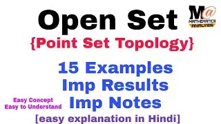 Open Set in topology | Definition and examples of Open Set