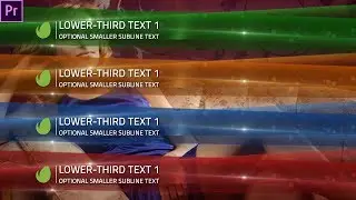 Premiere Pro Template - Glamorous Lower-Third