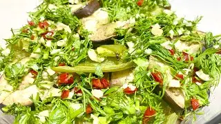 Без ВОЗНИ и ЖАРКИ! Маринованные БАКЛАЖАНЫ невозможно оторваться! Холодная закуска #134