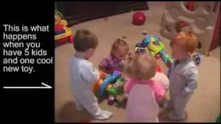 5 babies-one toy: What happens when you only give one toy to a set of quintuplets