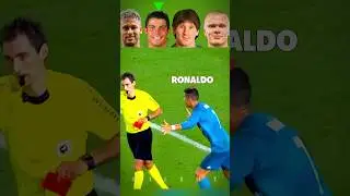 Neymar vs Ronaldo vs Messi vs Haaland - Angry with referees