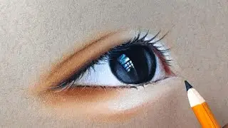 Very Easy drawing🔥How to draw beautiful eyes😍