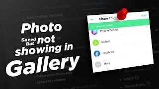 Picsart photo save problem !! photo saved but not showing in gallery 2023
