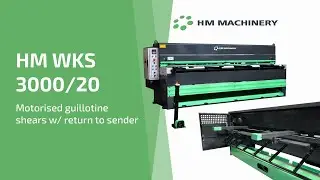 HM WKS 3000/20 Motorised guillotine shears with return to sender