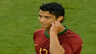 Young Cristiano Ronaldo was quick on his feet
