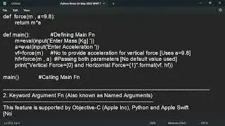 Python 12-Jun-2023 | UDF- Default, Named, Variable Argument Function | Installing Visual Studio Code