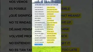 MOST USED PHRASES IN ENGLISH 