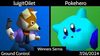 [SSB64] Ground Control (Singles) - luigit0ilet (Fox/Mario) vs. Pokehero (Kirby) Winners Semis