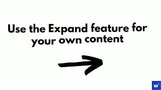 Long Form Editor v2: Using the Expand feature