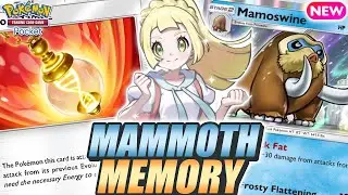 SOLO EVERYONE ! MEMORY LIGHT Unlocks MAMOSWINE Full Potential ! - Pokemon TCG Pocket