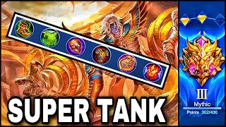 How to TANK in solo RANK - How to use KHUFRA in Mobile Legends