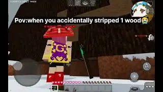 When you accidentally stripped 1 wood😭