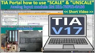 TIA Portal V17 how to use 