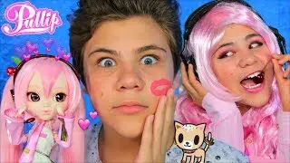 PINK HATSUNE MIKU SAKURA FELL IN LOVE! 💓 Vocaloid Concert 😂Pullip Vocaloid SAKURA MIKU Sketch Review