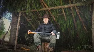 My Bushcraft Shelter Is Still Standing
