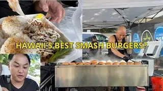 THE BEST GRINDZ | JOJA Smash burgers in Kakaako & SW8 dada’s sizzling sisig in Waipahu 🍔🐷