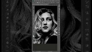 How to create Line Halftone effect in Photoshop.| Photoshop Tutorial #shorts