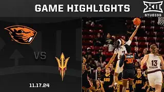 Oregon State vs. Arizona State Game Highlights | 2024-25 Big 12 Women's Basketball
