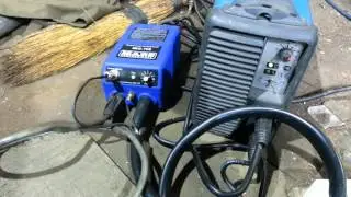 Welding semiautomatic Spool Gun (torch gun coil) MARS MIG 195 Unpacking, testing.