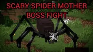 Minecraft Conrad's Scary Spiders: Scary Spider Mother Boss Fight ( 1.19.2 Mod )