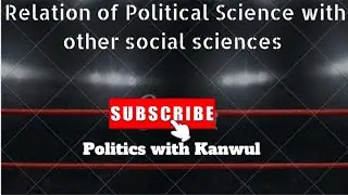 Relations of Political Science with other social sciences| #politics #notes #selfmade #studywithme