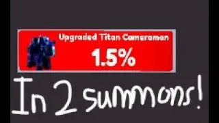 Summoning UTC in 2 single summons in Toilet Tower Defense!