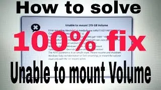 solve NTFS mount problem on ubuntu, or unable to access 