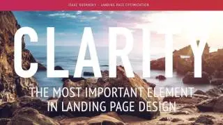 Conversion Rate Optimization: Clarity in Landing Page Design