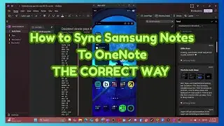 How To Sync Samsung Notes to OneNote. THE CORRECT WAY | AquaTechFantasy