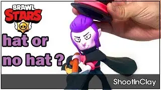 [brawlstars] hat or no hat,  how to make Mortis with soft clay (clay tutorial)