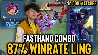 LING 87% WINRATE vs ALUCARD 12,000 Matches | Ling Fasthand Combo