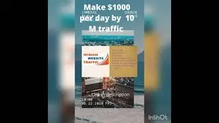 Make $1000 per day buy this traffic source #shorts# sports