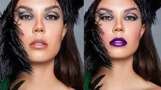 LIPSTICK in Photoshop EASY and REALISTIC