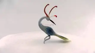 Стеклянная статуэтка Феникс