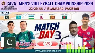 Pakistan vs Nepal cave men’s volleyball Championships 2026 match 