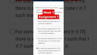 Software Testing NPTEL Course|| Week 1 Assignment 1||  Solutions
