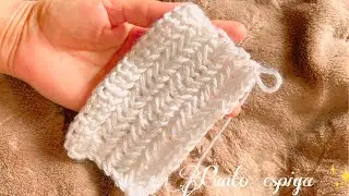 Punto Espiga a crochet Perfecto para PRINCIPIANTES 🧶✨
